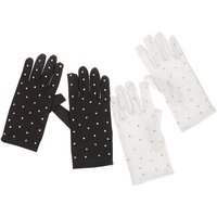 AliExpress 1Pair Shiny Figure Skating Wrist Gloves Mittens Washable Crystal Gloves Fast Drying Adult Skating Performance