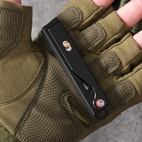 Multifunctional folding craft knife with a portable stainless steel handle (blade not included; compatible with No. 24 blades)