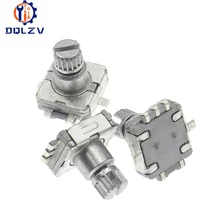 EC11 Rotary Encoder Code Switch With Push Button10MM 30 Position 360 Degree Infinite Rotation SMD 5pin Plum Shaft