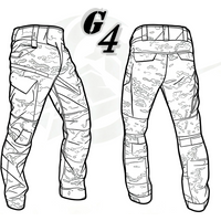 G4 Tactical Combat Trousers Tear-Resistant Nylon-Cotton Blend Multi-Pocket Outdoor Hiking Workwear