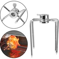 Fourchettes à rôtissoire pour barbecue, 2 pièces/ensemble, fourchette à viande, outils de cuisine, fourchettes à barbecue en acier inoxydable, gril à charbon de bois pour poulet, outil de barbecue
