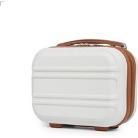 KONO 12-inch Lightweight ABS Makeup Case, Hard Shell Cosmetic Organizer, Waterproof, Scratch-Resistant & Pressure-Proof, Can Be Attached to Luggage, Portable Toiletry Storage Box for Travel & Business