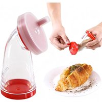 Manual Sesame Seed Grinder Plastic Container, Flaxseed Mill Crusher for Rice, Salads, Noodles, Home Kitchen Gadgets