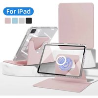 For iPad Air 5 4 10th 10.9 Case New iPad air 11 11th Pro 11 13 3 9.7 Cover 10.2 7th 8th 9th Gen 360° Rotation Shell Accessories