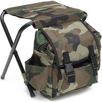 Outdoor Folding Camping Fishing Chair Sturdy Comfortable Stool Portable Backpack Seat Bag Economy Fishing Chair wholesale