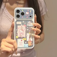 Cute Cartoon Sanrio Hello Kitty Shockproof Phone Case For iphone 17 16 15 Pro Max 17 Pro Lens Protective Hard Back Cover Funda