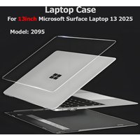 Case for 13Inch Surface Laptop 13 2025 Released Clear & Matte Protective Cover for Microsoft Surface Laptop 13" 2025 Model 2095