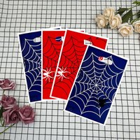 20Pcs/40Pcs Party Gift Bags, Red, Dark Blue, Spider Web, Spider Pattern, Suitable for Birthday, Festival, Party, Event Gift Packaging Bags, Party Small Gift Packaging Bags, Event and Party Supplies