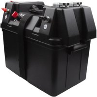Battery Box Battery Storage Premium Smart Battery Box Multifunctional for Kayaks Lawn and Garden Travel Trailer Camping RV