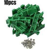 10 Set DRG-01 PCB for DIN 35 Rail Mount Mounting Support Adapter Circuit Board Bracket Holder Carrier Clips Connectors-A22U