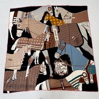 Large Mulberry Silk Scarf Shawl Luxury Designer Hand rolled Shawls Bandanas Accessories Hair Neck Stole Foulard Christmas Gift