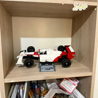 Assembled Model 693pcs Racing Car Model MP4/4 Building Blocks With Display Stand Sticker Mechanical Group Bricks Birthday Gifts