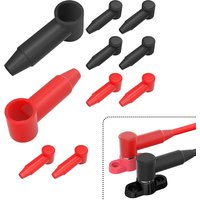 10PCS Battery Terminal Cover Insulated Rubber Terminal Protector Boot Fit 4 AWG - 2/0 AWG Wires and Max 3/8" Stud Terminal Truck
