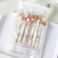 Cute Bear Mechanical Pencil 0.5mm Cartoon Automatic Pencil Kawaii Press Pen Korean Stationery School Office Supplies Kids Gift