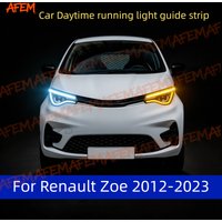 2Pcs For Renault Zoe 2012-2023 12V Led Guide Strip Headlight For Car Daytime Running Lights Turn Signal DRL Car Modification