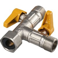 Brass Water Diverter 3 Way Shower Diverter Valve T Adapter Shower Head Shut-Off Valve Heavy Duty Water Flow