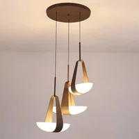 Francuska minimalistyczna lampa wisząca z białego szkła, do salonu, gabinetu, restauracji, sypialni, kuchni, artystyczny żyrandol, oświetlenie do dekoracji domu.