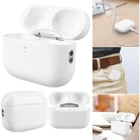Wireless Charging Case 450mAh Wireless Charger Case with Bluetooth-Compatible Pairing Sync Button for AirPods Pro 2nd & 1st Gen