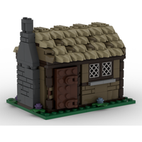 234PCS New Building Model MOC Small Medieval House DIY Creative Assembly Building Blocks Children's Gift