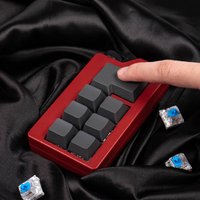 Black Red Keyboard Key Toy Finger Keyboard Keychain Fidget Toy Mechanical Keyboard Switch Keycaps Toys