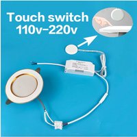 Wardrobe sensor switch, cabinet touch switch, intelligent sensor AC110V-220V, can penetrate wood, stone and glass materials