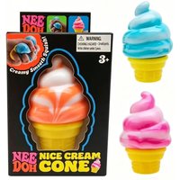 Ice Cream Cone Fidget Toy Soft Foam Squishy Squeeze Stress Relief Sensory Toy Cute Dessert Design for Kids Adults Play