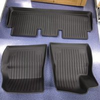 3PCS Floor Liner For Tesla Model 3 2017-2023 TPE All Weather Custom Fit Car Mats image 3