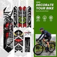AliExpress NONE 1SET Cool Samurai Bicycle Frame Guard Sticker Set, Fit for Wallets, USB Drives, Calendars, Craft Boxes & Backpacks...