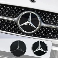 3D 188mm Front Grille Star Logo Emblem Badge For Mercedes-Benz C Class 2014-2018 GLC Car Emblems