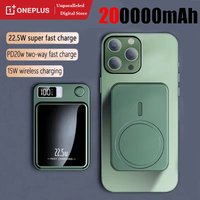 OnePlus Wireless Power Bank Magnetic 200000mAh 22.5W Fast Charging External Battery Charger For Huawei iPhone PD 20W Universal
