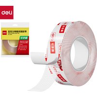 Deli 5M Length Extra Strong Nano Double-sided Adhesive Tape Transparent Removable Washable Multi-purpose Heavy Duty Tape