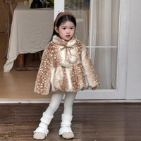 Girls' Coat Long Velvetsoft and Cute Cotton Padded Thick Coat 2026 Winter Clothes New and Cute Cardigan