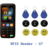 New NFC Smart Chip X7 Card Reader IC ID Clone Key Copier 125Khz Token Writer 13.56Mhz Badge Duplicator UID T5577 Programmer