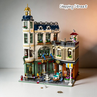 3456pcs New City Street Views Series Shopping Street Store 11371 Building Blocks Bricks Puzzle Model Toys for Birthday Gifts