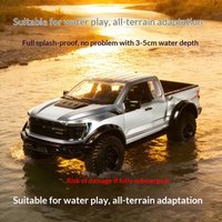 In Stock Hongxing New F-150 Rc Car 1:12 Scale 4wd Off-Road Pickup Truck Full Metal Gearbox Realistic Open Doors Cruise Control