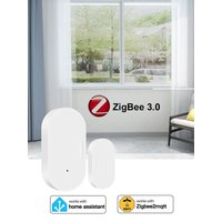 Zigbee 3.0 Window Door Sensor Magnetic Security Alarms Window Detector With Battery Home Assistant Automation Support 2MQTT