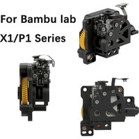 Upgraded Extruder Assembly for Bambu X1 P1 Series Hollow Cooling Design Hardened Steel Gear High Efficiency 3D Printer Part