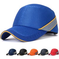 Net Cloth Hi-Viz Anti-collision Safety Bump Cap Baseball Hat Style Hard Hat Helmet Head Protection For Work Factory Repairing