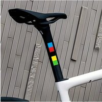 AliExpress NONE 2-Piece UCI Champion Rainbow Sticker - Waterproof and Durable Vinyl Bike Frame, Front Fork, Upper Tube and Handlebar Sticker