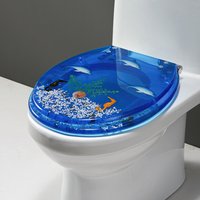 Toilet seat cover household universal thickening bidet flush toilet ring resin cushioning quick release mute toilet cover