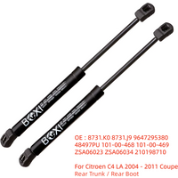 BOXI 2Pcs Amortisseur de coffre arrière à ressort à gaz 8731K0 8731J9 pour Citroën C4 LA 2004 - 2011 Coupé