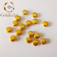 GoldEclat 100% 24k pure gold beans fine gold balls 999 real gold beads 1g