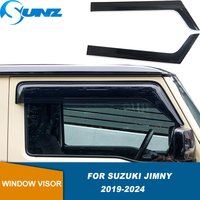 Side Window Deflectors For Suzuki Jimny 2019 2020 2021 2022 2023 2024 2025 3 Doors Car Sun Rain Guard Window Visor Weathershield
