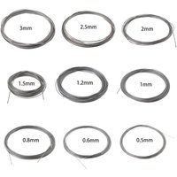10m 304 Stainless Steel Wire Rope 0.5/0.6/0.8/1/1.2/1.5/2/2.5/3mm for Deck Railing Handrail Safety System Wear-resistant