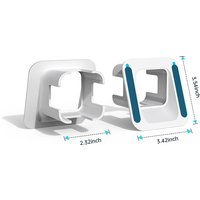 EDUP-DF3068 2PCS Universal Angled Window Mount for Wyze Cam V3 Pro 20° Adjustable Tilt Up Down Left Right Stable Install White