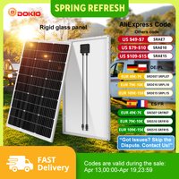Dokio 18V 100W 200W 400W(kits)waterproof new rigid solar panel 12V controller For Home Charge