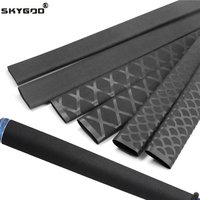 Black ID 15mm - 60mm Non-slip Heat Shrink Tube for DIY Fish Rod Insulated Handle Wrapped Protect 2:1 Shrinkage Polyolefin Sleeve