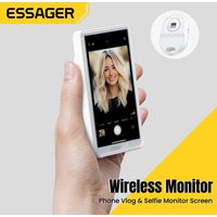 Essager Wireless Magnetic Phone Selfie Monitor Screen 60Hz for Smartphone Rear Camera Selfie Vlog Live Stream for iPhone Android