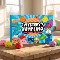Mystery Dumpling Squishies Countdown Calendar 24 PCS Random Surprise Dumpling Squishies Stress Relief Sensory Fidget Toy