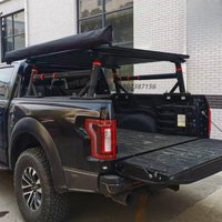 Heavy Duty 4WD Custom Aluminum Overland Cargo Carrier Adjustable Roof Racks Universal Truck Bed Ladder Rack with Side Rails